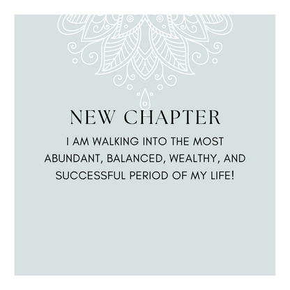 Abundance Affirmation Shower Cards