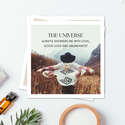 Abundance Affirmation Shower Cards